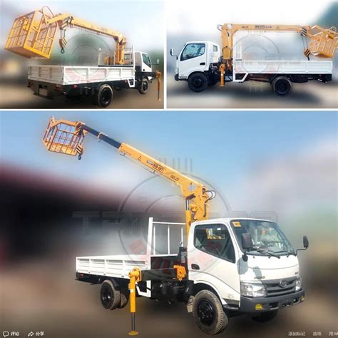 Truck Boom Lift With Basket Working Platform Man Lift Crane Articulated
