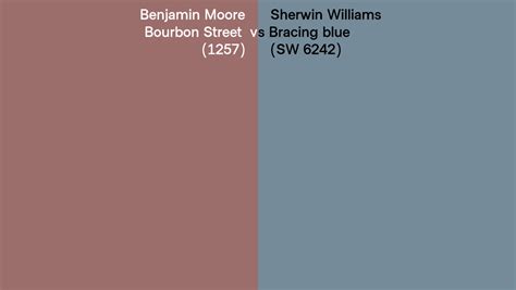 Benjamin Moore Bourbon Street 1257 Vs Sherwin Williams Bracing Blue