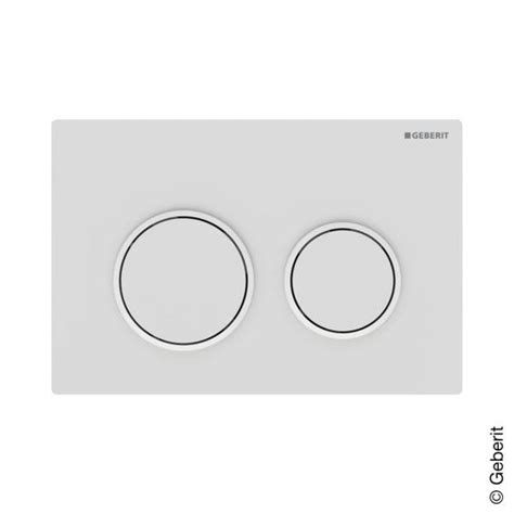 Geberit Omega20 Plaque de déclenchement à 2 rinçage chrome satiné