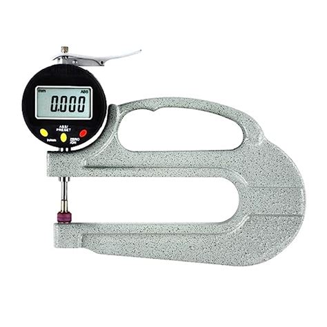 Digital Thickness Gauge With Flat Anvil Inchmetric Thickness Tester