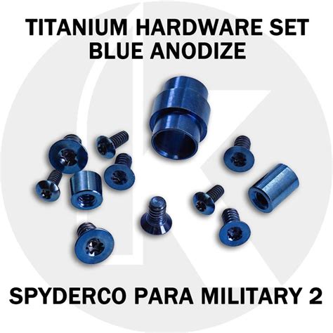 Titanium Replacement Screw Set For Spyderco Para Military 2 Knife