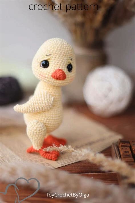 Crochet Pattern Duck Amigurumi Pattern Quack Quack Plush Pattern