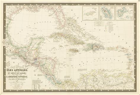 Carte Generale Des Iles Antilles Des Iles Et Bancs De Bahama Des