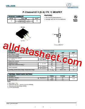 VBL2606 Datasheet PDF VBsemi Electronics Co Ltd