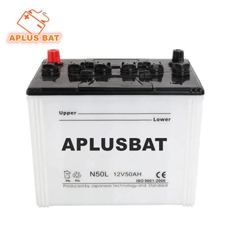 Full Capacity N50L Dry Charged Lead Acid Batteries JIS Standard China