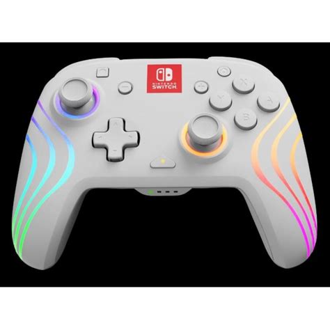 Manette Sans Fil Afterglow Wave Blanche Pdp Nintendo Switch