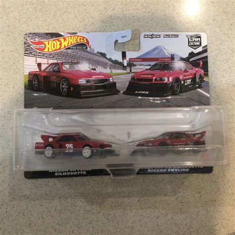 HOTWHEELS TWIN 2 PACK LB ER34 SUPER NISSAN SILHOUETTE NISSAN SKYLINE HW PREMIUM HOT WHEELS CAR