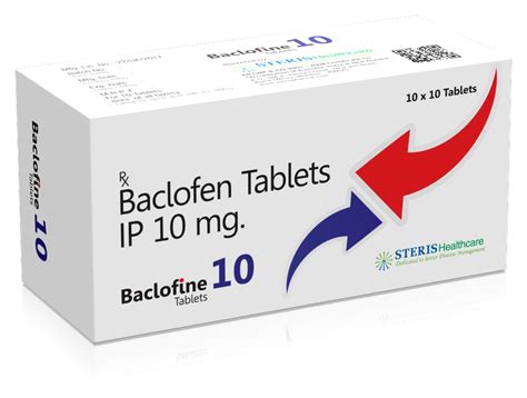 Baclofen Mg Tablets Steris Healthcare Treatment Muscle Relaxant