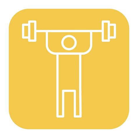 Premium Vector Weight Lifting Icon