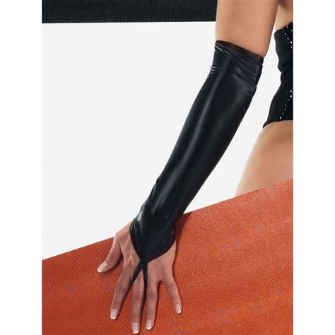 Wetlook Handschuhe Stulpen Handschuhe Club Hot Fashion Odretto Highheels