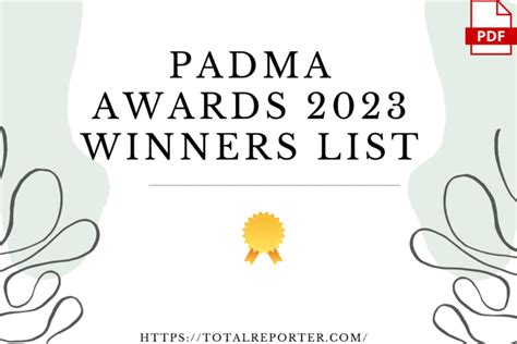 Padma Awards 2023 Winners List, Padma Vibhushan, Padma Bhushan, and Padma Shri Award Winners ...