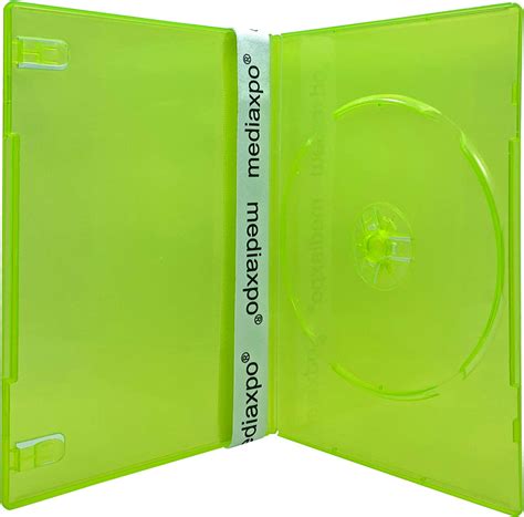 Amazon Mediaxpo Slim Clear Green Color Single Dvd Cases Mm