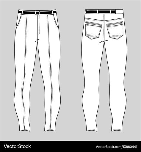 Skinny Jeans Royalty Free Vector Image Vectorstock