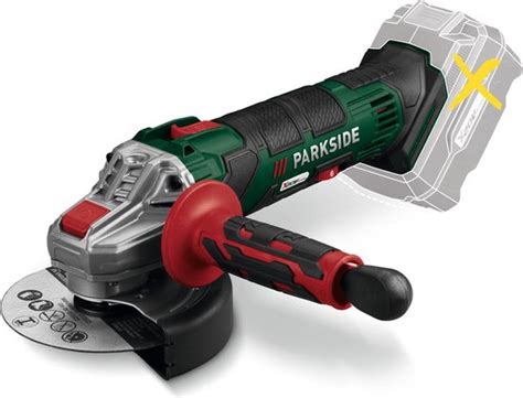 PARKSIDE Accu Haakse Slijper 20V Zonder Accu Toerental 2500 10 000