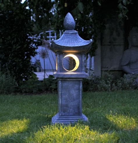 Garden Ornament Solar Lantern Pagoda Chinese Japanese Lantern Etsy