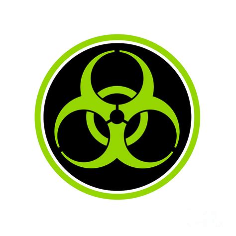 Biohazard Symbol Green