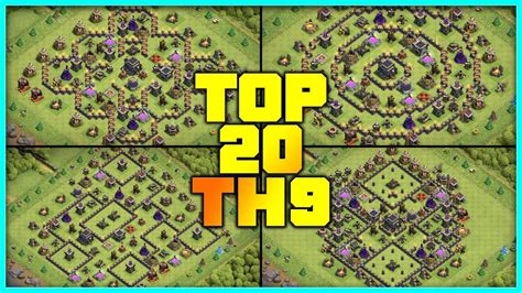 New Best Th9 Base Link Warfarming Base Top20 With Link In Clash Of