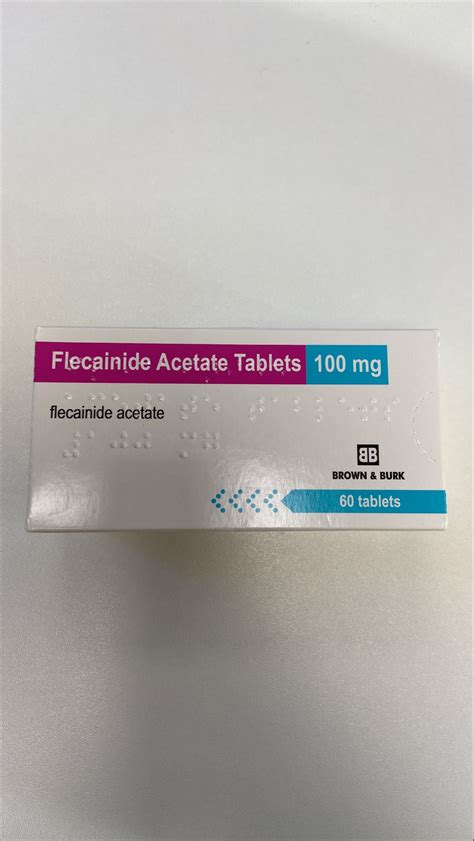Flecainide Acetate Tablets Brown And Burk