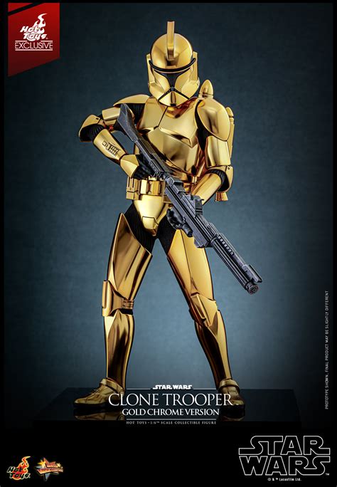 Hot Toys MMS 735 Star Wars Clone Trooper Gold Chrome Hot Toys Complete Checklist