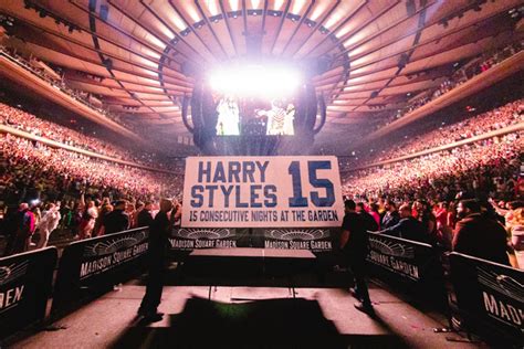 Photos Harry Styles Makes History At MSG As Banner Is Raised To The