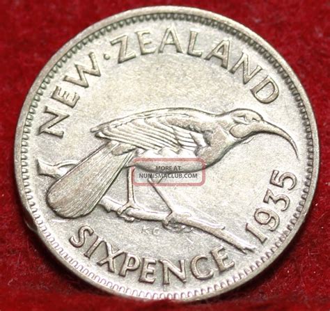 Zealand Pence Silver Foreign Coin S H