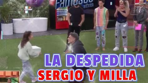 ENTRE LAGRIMAS SE DESPIDEN SERGIO Y SU NIETA LA CASA DE LOS FAMOSOS