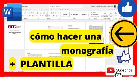 Como Se Hace Una Monografia Como Hacer Una Monografia En Word 2010