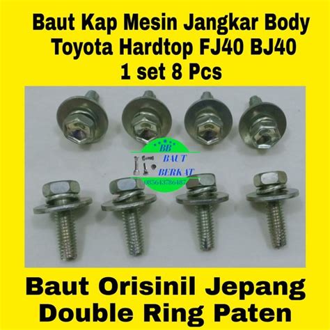 Jual SET Baut Kap Mesin Jangkar Body Hardtop FJ40 BJ40 Baut Double Ring