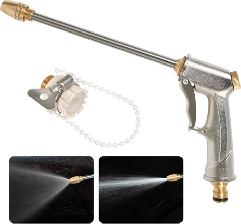 TIMESETL Garden Hose Spray Gun High Pressure Spray Watering Gun With