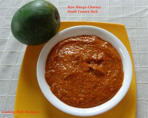 Cooking With Shobana Raw Mango Chutney South Canara Style