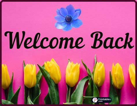 25 Welcome Back Sign Download Free Printable Pdfs