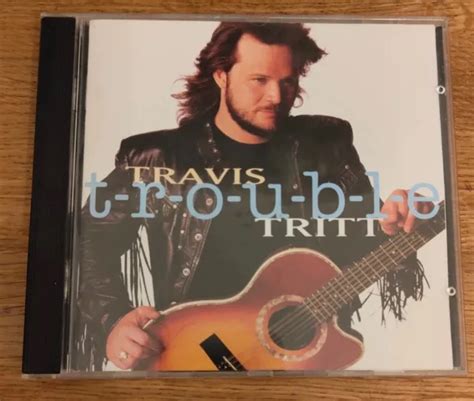 CD TRAVIS Tritt Trouble T R O U B L E CD Country Album 1992 FAST POST