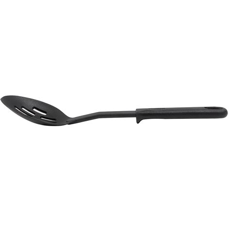 Winco Nc Sl2 Slotted Nylon Spoon Black