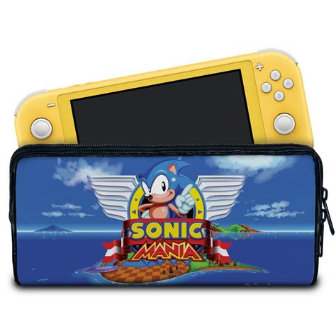 Case Nintendo Switch Lite Bolsa Estojo Sonic Mania Pop Arte Skins