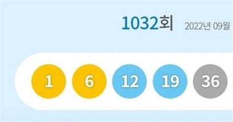 로또1032회당첨번호 1·6·12·19·36·421등 당첨지역 어디