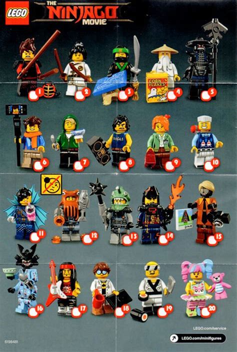 Brickfinder - LEGO Ninjago Movie Collectible Minifigure Series Insert ...