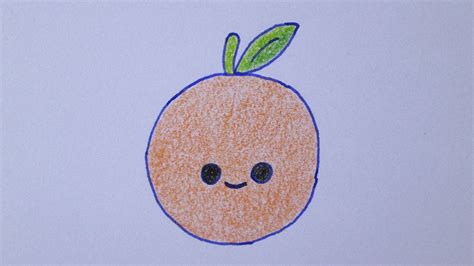 Cómo dibujar una naranja kawaii YouTube