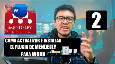 Como Actualizar E Instalar El Plugin De Mendeley Para Word Youtube