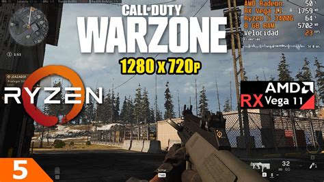 Call Of Duty Warzone Ryzen 5 3400G With Graficos Radeon RX Vega 11