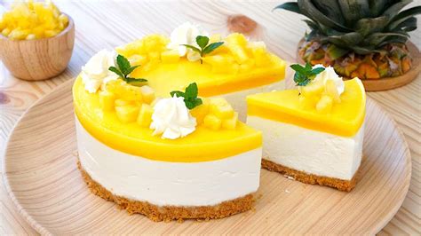 CHEESECAKE ANANAS E COCCO RICETTA SENZA FORNO Cakeshare YouTube