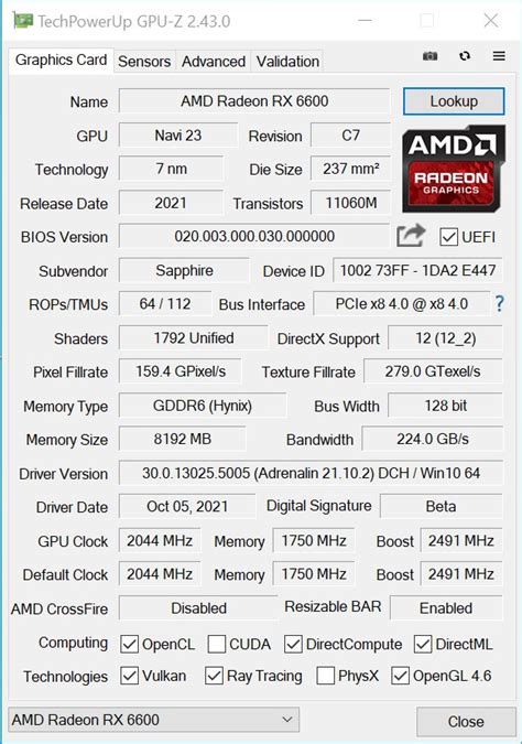 Review of the AMD Radeon RX 6600 Mid-Range Desktop GPU - NotebookCheck.net Reviews