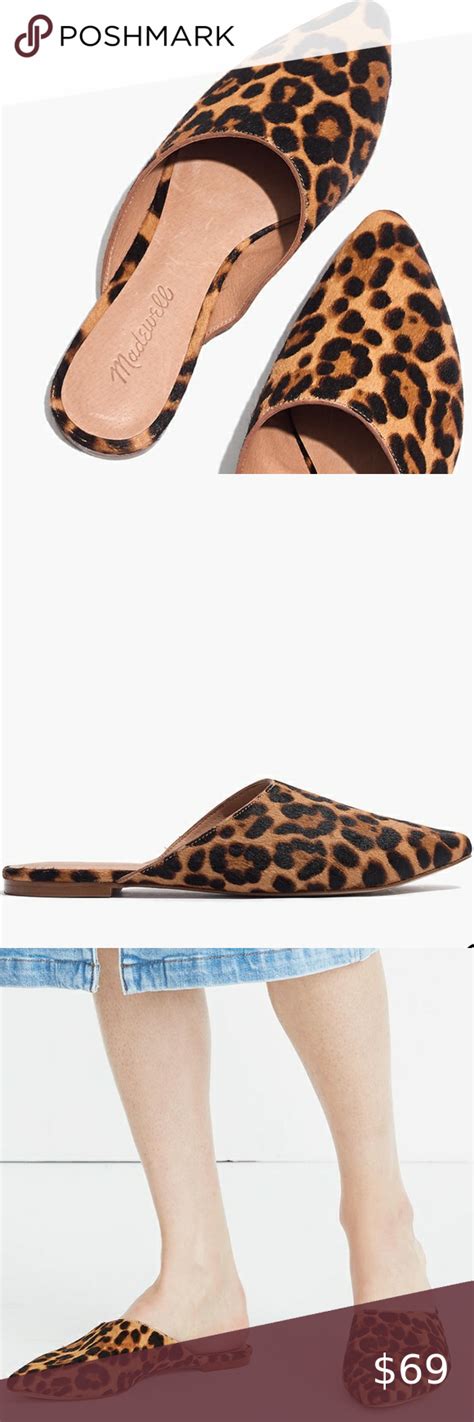 Madewell The Remi Mule Calf Hair Leopard Size 65