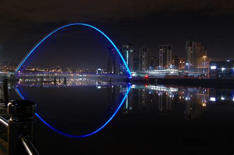 Fondos de pantalla reflexión noche puente ligero Paisaje urbano