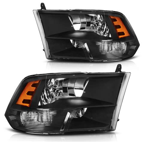 DWVO Headlight Assembly Compatible With 2009 2018 Dodge Ram 1500 2500