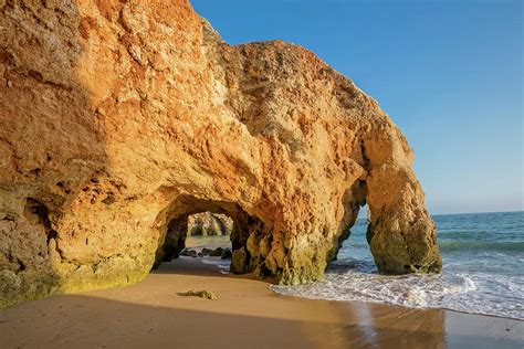 Portugal Faro Alvor Atlantic Ocean Algarve Praia Dos Tres Irmaos