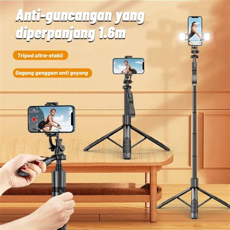 Jual L16 Tongsis Tripod Bluetooth Selfie Stick Remote Tripod Hp Kamera