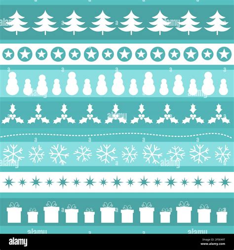 Blue Christmas Patterns Vector Illustration Stock Vector Image And Art