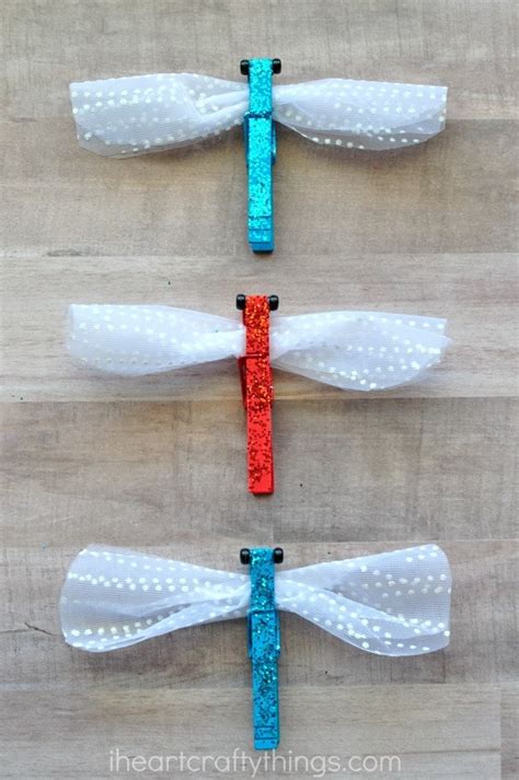 Sparkly Clothespin Dragonfly Craft I Heart Crafty Things