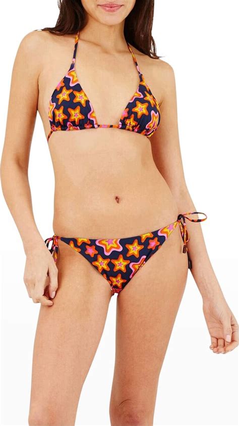 Vilebrequin Stars Gift Triangle Bikini Top Shopstyle Two Piece Swimsuits