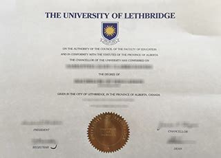 Buy University Of Lethbridge Diploma